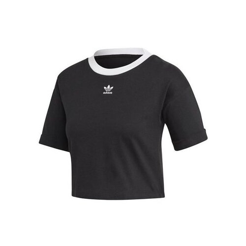 Adidas Majice s kratkimi rokavi M10 Crop Top Črna Slike