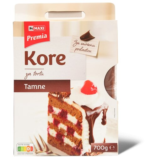 Maxi Kore za tortu tamne Premia 700g Cene