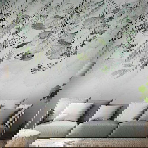  Samoljepljiva foto tapeta - Foggy Nature - Green 294x210 Cijene