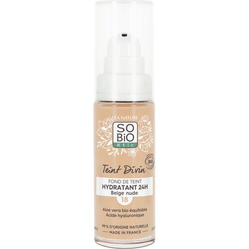 L&amp;Eacute;A NATURE SO BiO &amp;eacute;tic Teint Divin vlažilna podlaga - N&amp;deg;18 Beige Nude Slike