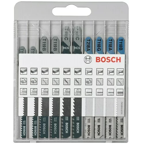 Bosch Set listova za pilu (Područje primjene: Drvo, 10 -dij.)