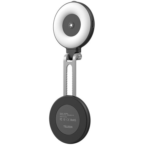 INF Mini magnetična polnilna svetilka za telefon, 3-barvna, vrtljiva Črna, (5000294559) Cene
