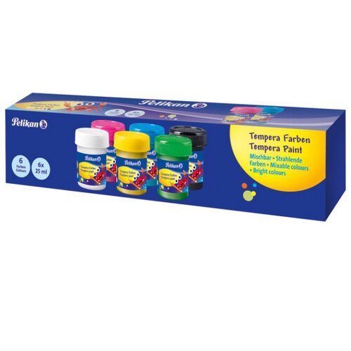 Boja TEMPERA 25ML U ČA&amp;Scaron;I 6 PELIKAN 804882 (400141587) Slike