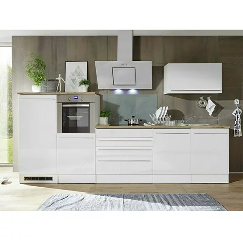 Respekta Premium Kuhinjski komplet BERP320HWWC (Širina: 320 cm, Bijele boje, S električnim uređajima)