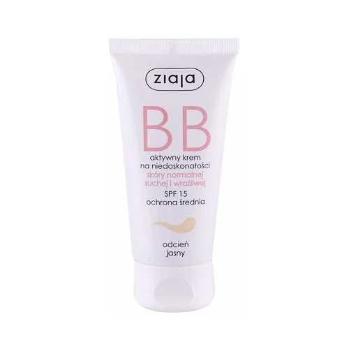 Ziaja BB Cream Normal and Dry Skin SPF15 BB krema za normalno in suho kožo 50 ml odtenek Light