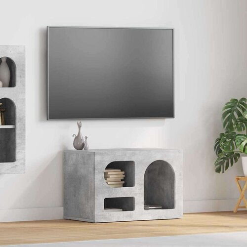 TV omarica Betonsko siva 60 x 35 x 40 cm Konstruiran les, (5000112844) Cene