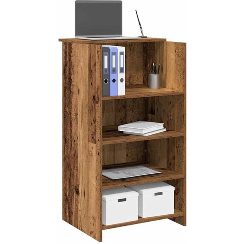VidaXL Recepcijski stol staro drvo 55x50x103,5 cm konstruirano drvo Slike