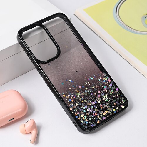  Torbica Frame Glitter za Samsung A366B Galaxy A36 5G crna Slike