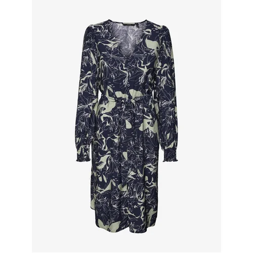 Vero Moda Dark blue lady patterned shirt dress Abbi - Ladies