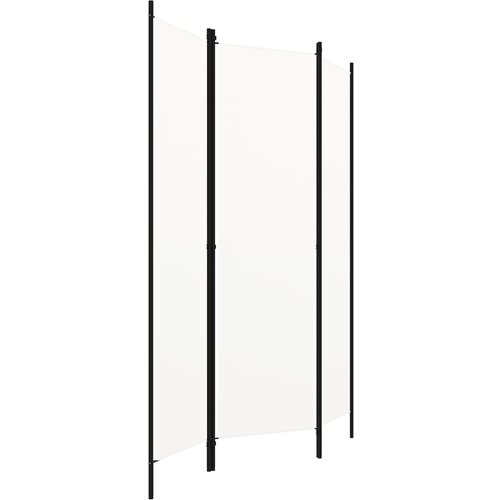 Maison Chic Paravan - Zaslon - Pregrada 3-delni bel 150x180 cm, (21673992) Cene