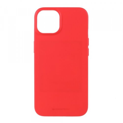 Goospery Soft Feeling silikonski ovitek za iPhone 15 Plus - rdeč Slike