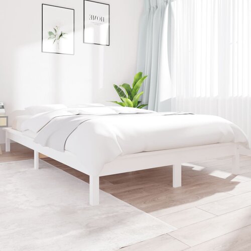 Furnova Posteljni okvir bel 120x200 cm trdna borovina, (21942229) Slike