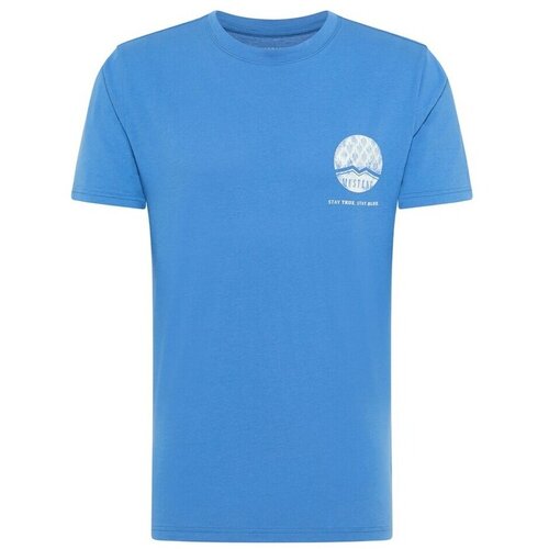 Mustang Majice s kratkimi rokavi Alex C Modra Cene