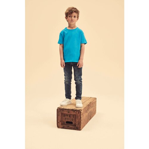 Fruit Of The Loom Blue children's t-shirt in combed cotton Slike