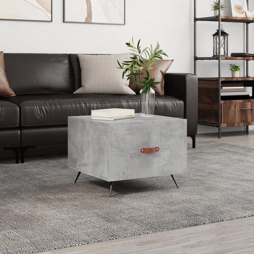 vidaXL Klubska mizica betonsko siva 50x50x40 cm inženirski les Cene
