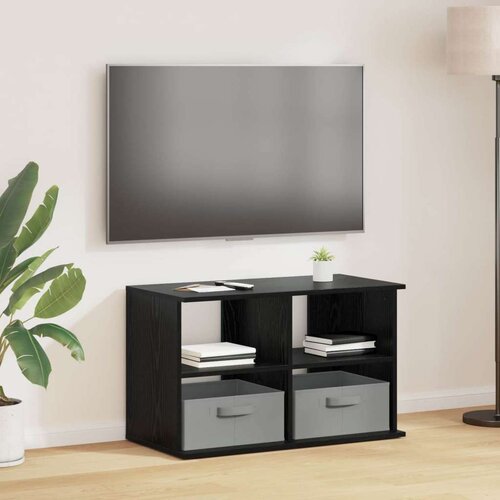  Stojalo za TV s predalom Črna Orehovina 79 x 40 x 48 cm, (5000238866) Cene