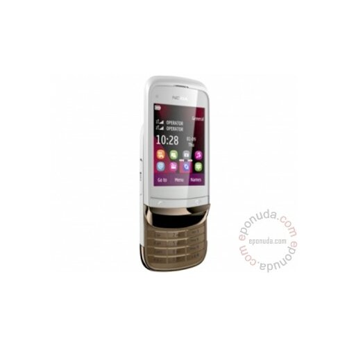 Nokia C2-02 Golden White mobilni telefon Slike