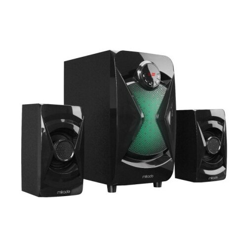 Mikado MD-370BT 38W Bluetooth crni Zvučnici 2.1 Cene