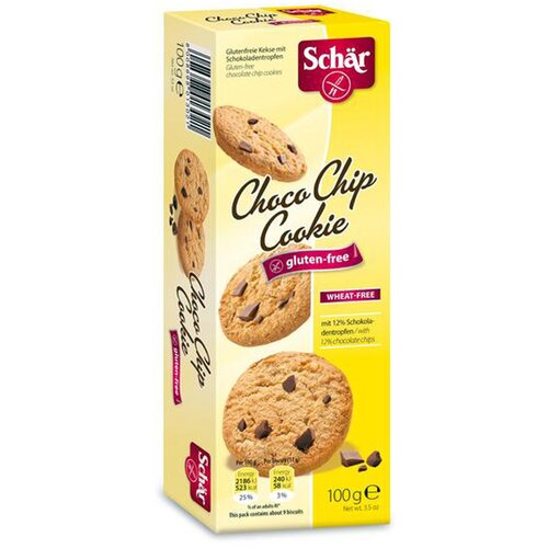 Dr Schar Bezglutenski Chip cookie sa komadićima čokolade 100g Cene