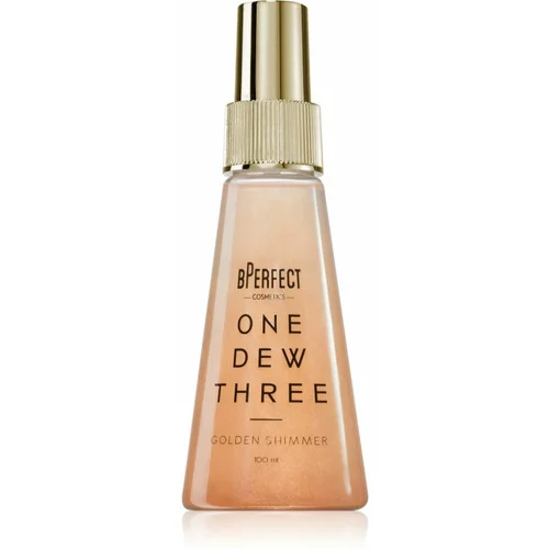 BPerfect Golden Shimmer sprej za fiksiranje šminke 100 ml