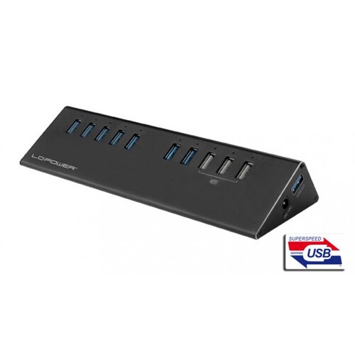 Hub LC Power LC--ALU-2B-10 USB3.0 Aluminium Cene