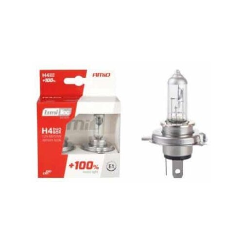 Amio Halogenska avto žarnica LumiTec SILVER +100% H4 12V 60/55W 2 kosa Slike
