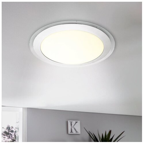 Eglo competa 1 plafonjera/1, led, 18w, 2000lm, prečnik 335, bela Slike