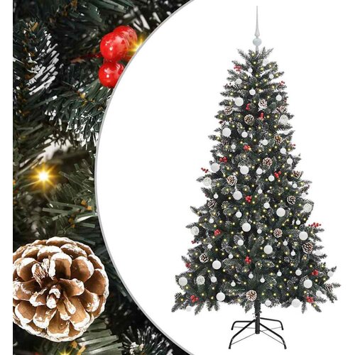 vidaXL Umestno božično drevo med 300 LED Zelena 99 x 99 x 180 cm, (5000067737) Cene