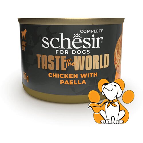 Schesir dog Taste The World Chicken With Paella 150g, Hrana Za Odrasle Pse Cene