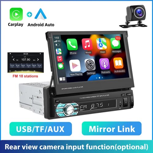 Podofo Avto stereo, Android Carplay, Bluetooth povezljivost, z Carplay AHD, (5000157723) Slike