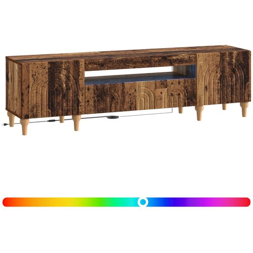  LED TV kabinet Staro drvo Konstruirano drvo Slike