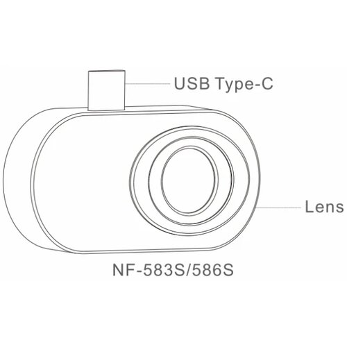 Noyafa termalna kamera, NF-583S usb c Slike