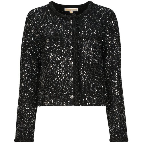 Michael Kors Telovniki & Jope SEQUIN PKT SNAP JKT Črna Cene