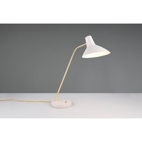  Namizna svetilka z upogljivo konstrukcijo v zlati barvi/slonoko&amp;scaron;čena (vi&amp;scaron;ina 54 cm) Traveller &amp;ndash; Slike