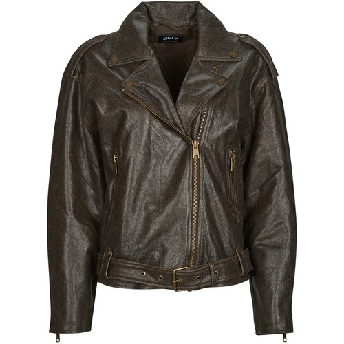 Only Usnjene jakne & Sintetične jakne ONLCOLE FAUX LEATHER Kostanjeva Cene
