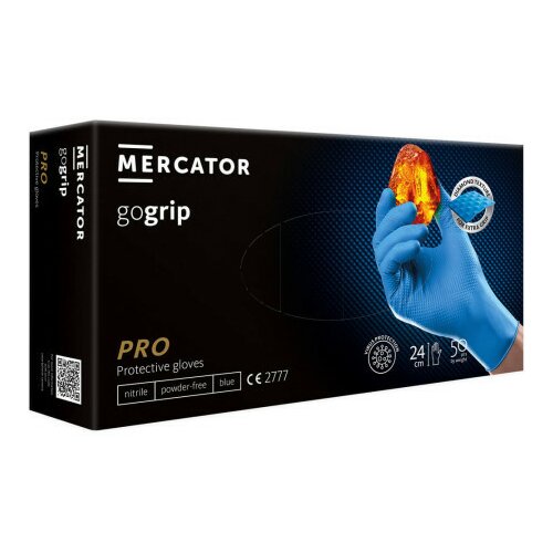 MERCATOR medical jednokratne rukavice gogrip pro plave bez pudera veličina l ( rp3003000l ) Cene