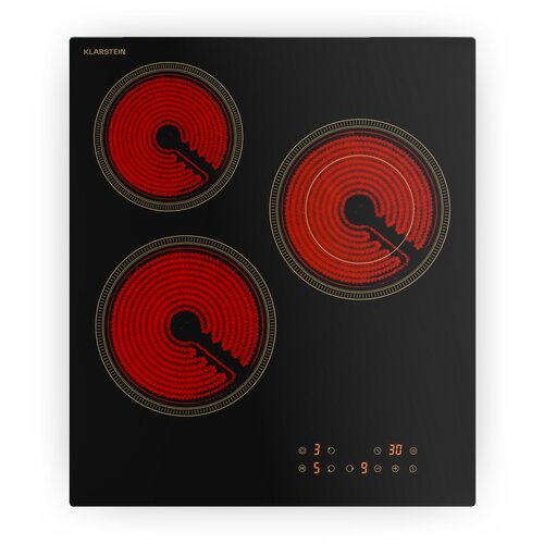 Klarstein Victoria staklokeramička ploča za kuhanje, 3 zone, Elegantna, bezvremenska, 5000 W, 45 cm Cijene