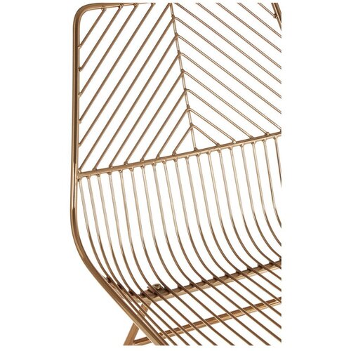 Premier Housewares Kovinski jedilni stol v zlati barvi District &amp;ndash; Slike