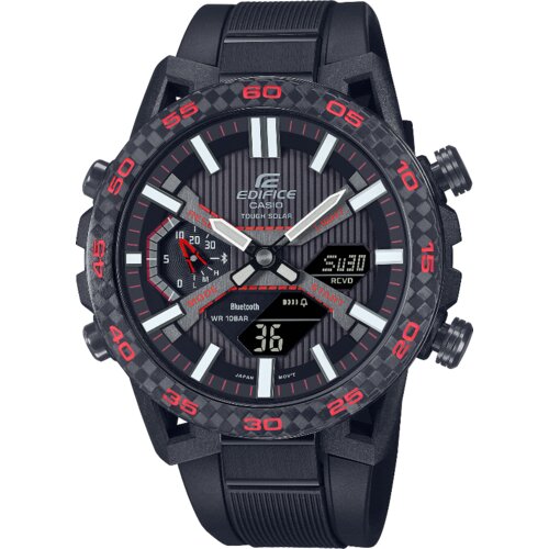 Casio Mu&amp;scaron;ki sat Edifice crno-crveni Slike