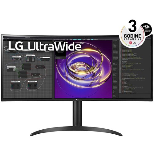 LG 34WP85CP-B.AEU 34" IPS ukrivljen monitor, 3440x1440, 21:9, 60Hz, 5ms, 1000:1, 300cd, zvočnik, HDMI, DP, USB-C, črn Cene