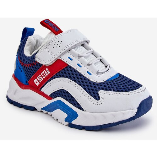 Big Star Kids sports shoes with Velcro JJ374259 White and dark blue Slike