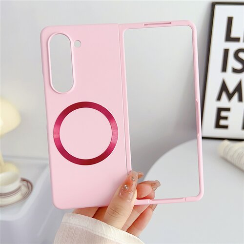  Torbica Magsafe Magnetic Shockproof za Samsung F956B Galaxy Z Fold 6 5G roze Slike