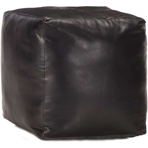 vidaXL Tabure crni 40 x 40 x 40 cm od prave kozje kože Cijene