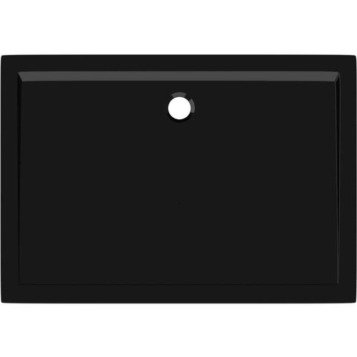 VidaXL Pravokutna tu&amp;scaron;-kada ABS crna 70 x 100 cm Slike