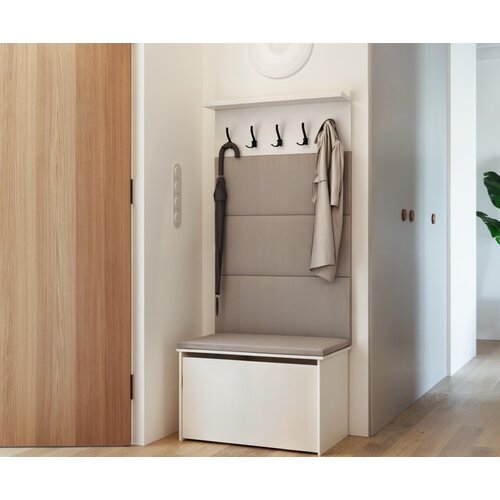Kobi Furniture Omara za čevlje s sedežem in obešalnikom ANDY, (21960872) Cene