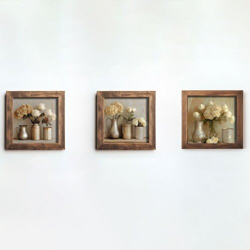 Wallity slika UKZM063, 3 dijela, 16 x 16 x 2 cm Cene