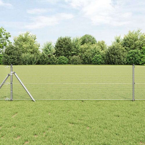  varjena žična ograja s 13 stebri 0.4x100 m pocinkano jeklo, (22085518) Cene