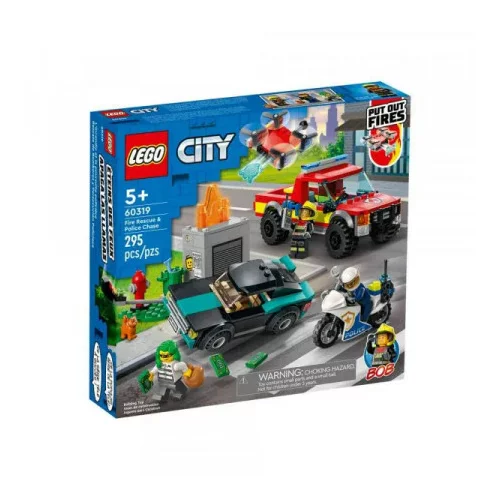 Lego City Fire Gašenje požara in policijski pregon - 60319