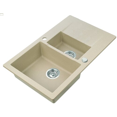 Sink Solution pomivalno korito NATURA 120 PLUS - 790 x 490 mm - bež (7050082) Slike