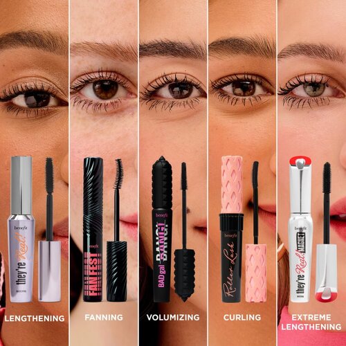 Benefit Fan Fest Fanning &amp;amp; Volumizing Mascara vodoodporna za volumen maskara 4 g Odtenek hyper black Slike